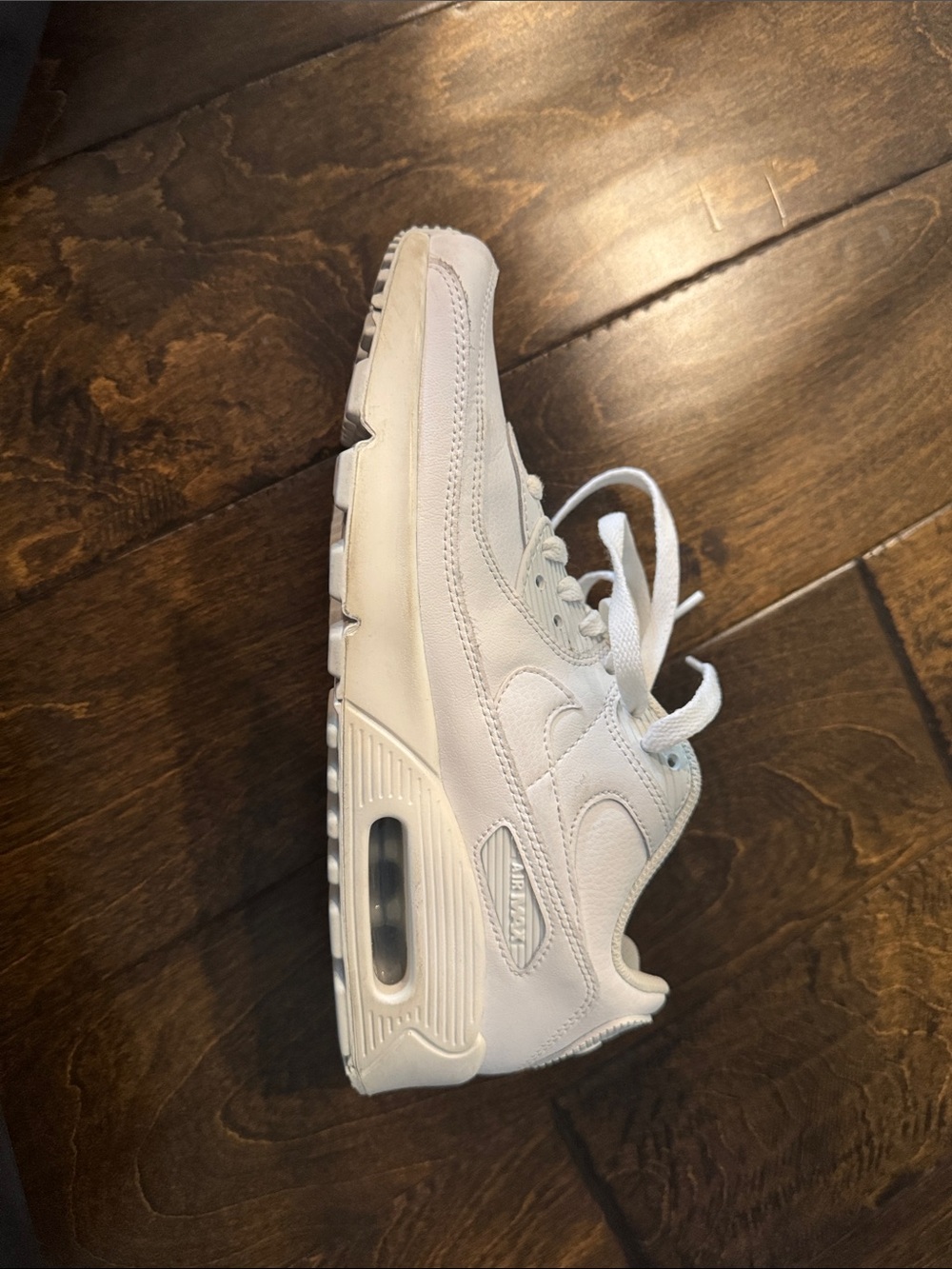 All-White Athletic Sneaker - Visible Nike  Air